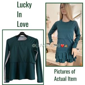 Lucky in Love Long Sleeve Tennis Top